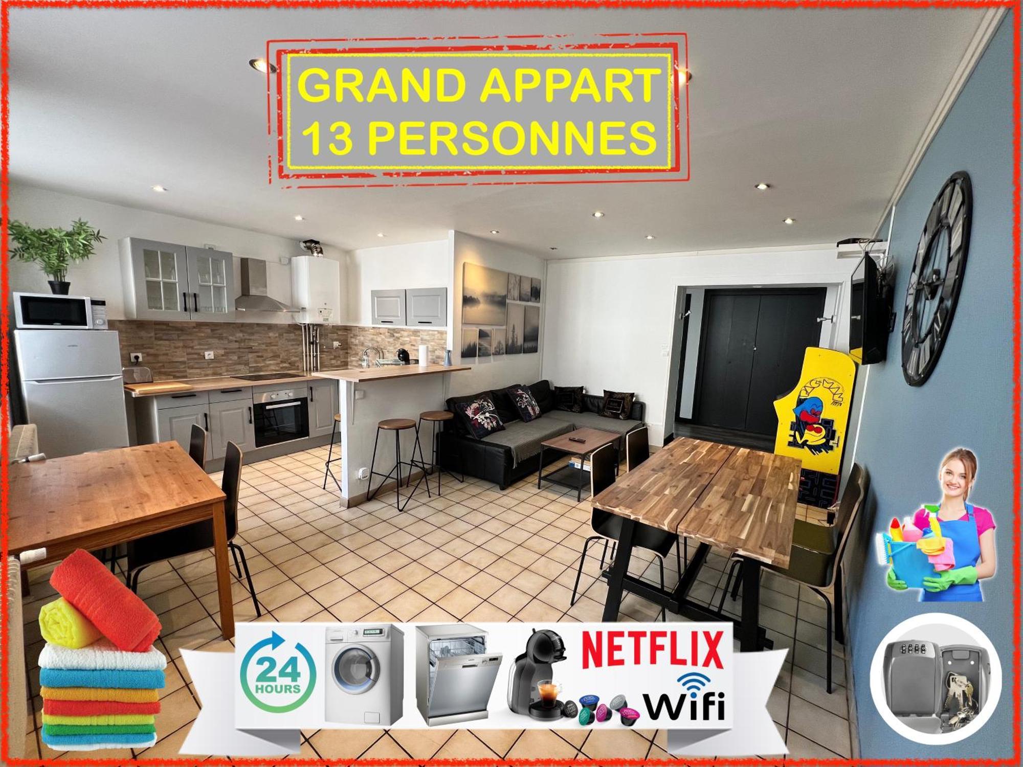 09 Chic & Cosy Grand Appart 4 Pieces 75M2 Hypercentre Wifi Smart Tv Netflix Σαιντ-Ετιέν Εξωτερικό φωτογραφία
